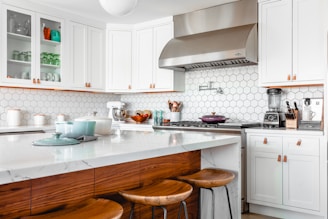 white kitchen table