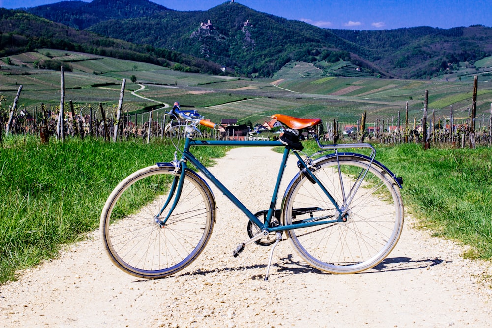 blue bicycle