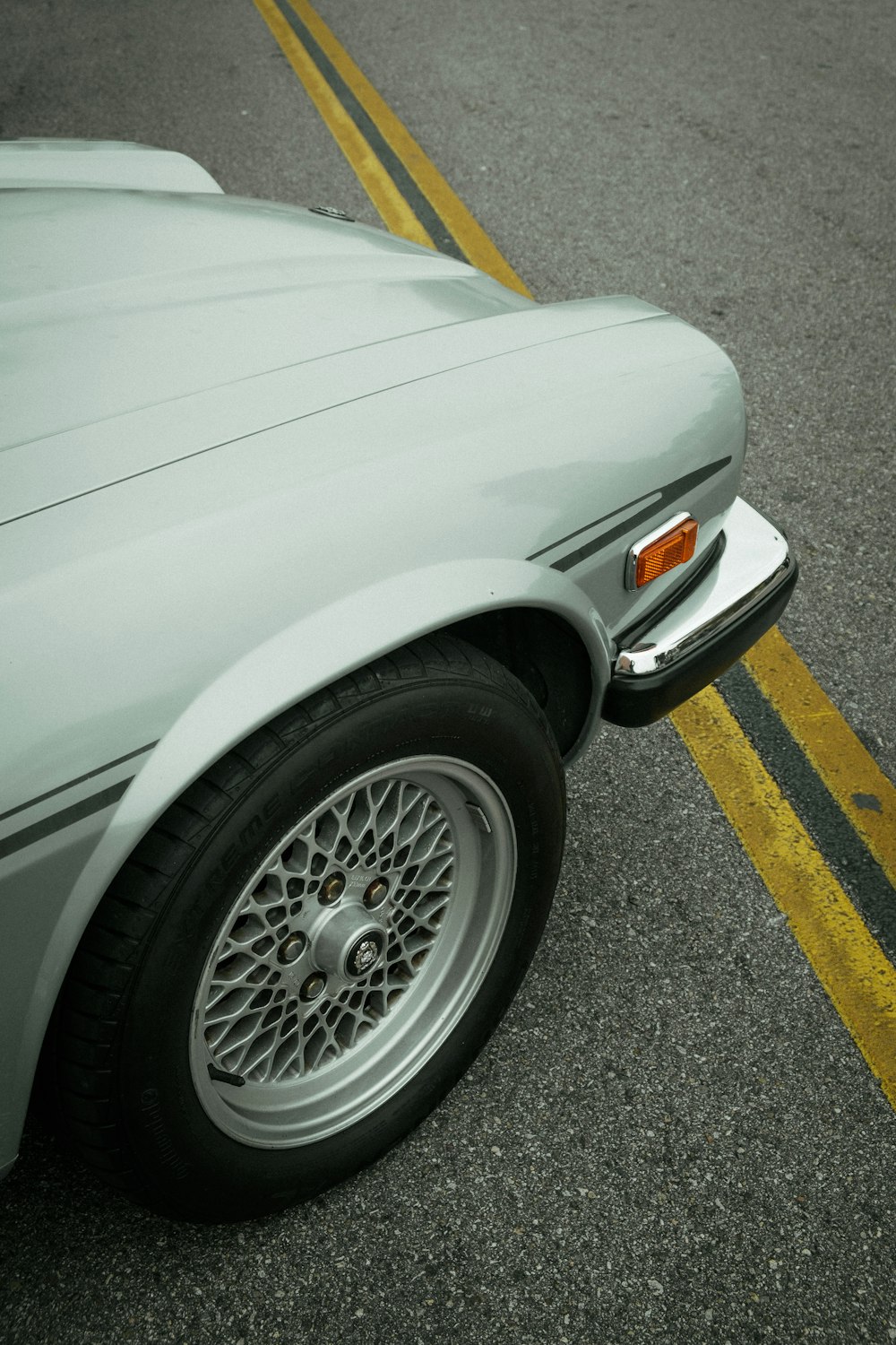 a car parked on the side of the road