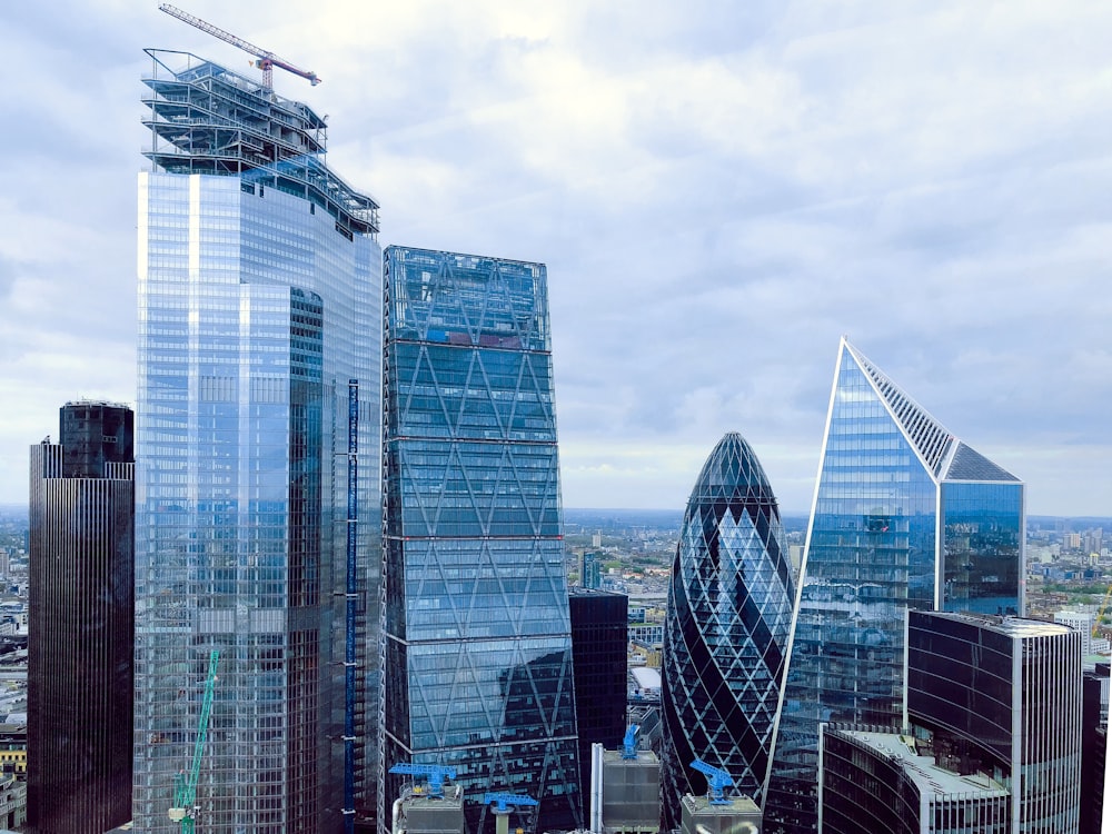 curtain buildings during daytime