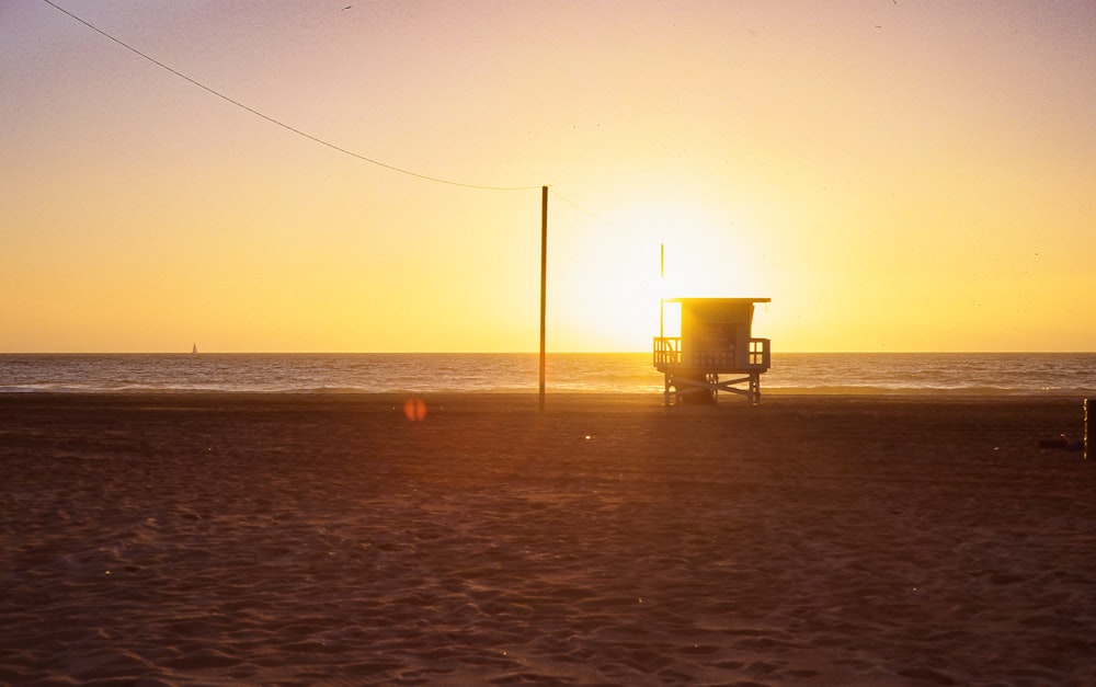 calm sea during sunset