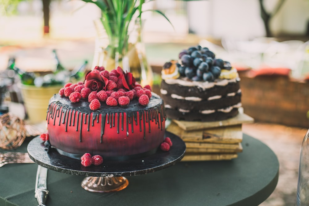 cakes on table