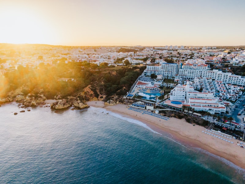 Casas junto al mar en el Algarve