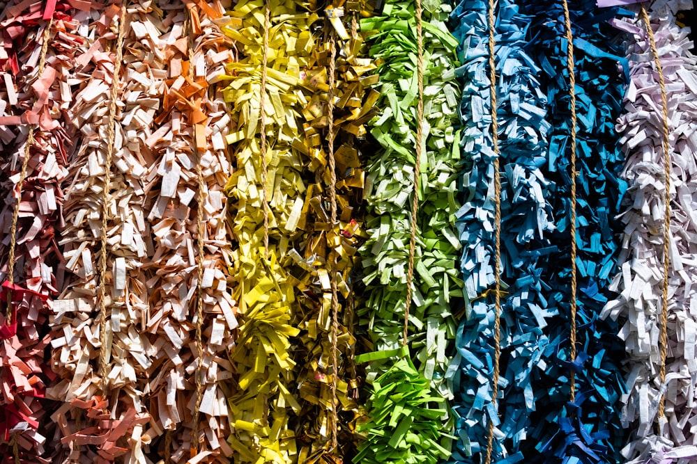 multicolored paper lot