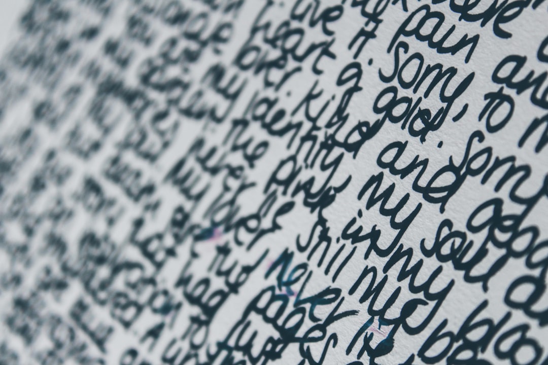 black text,