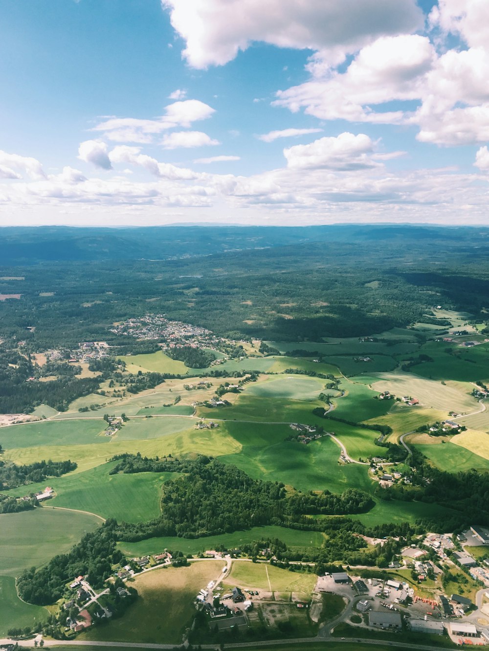 aerial view of land