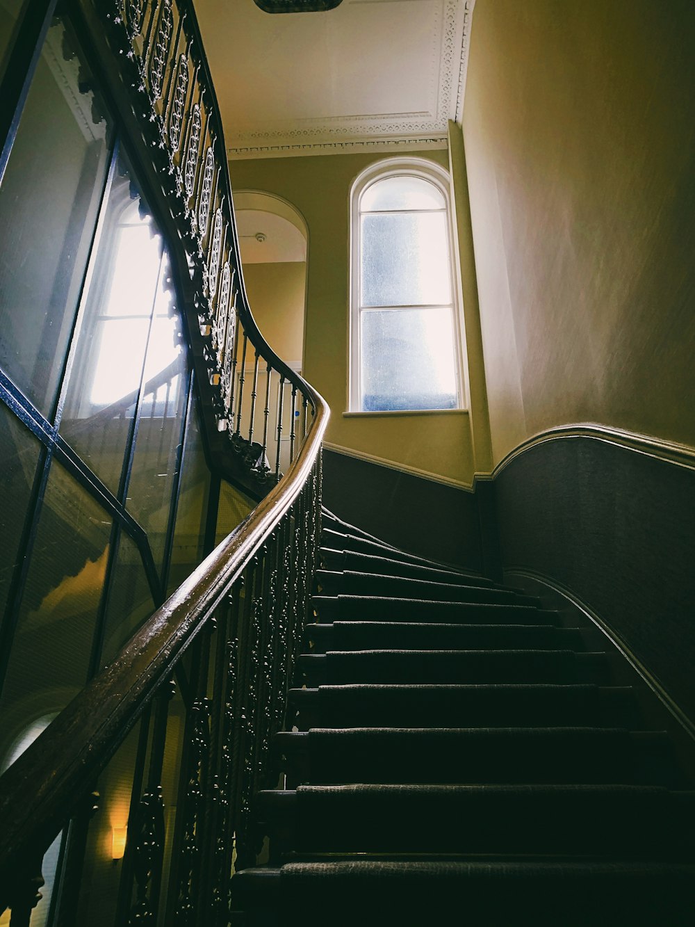 wooden stairs