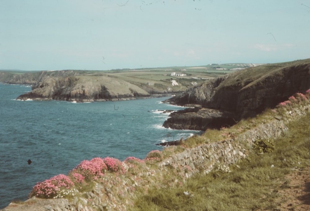 cliff near body of water during daytime