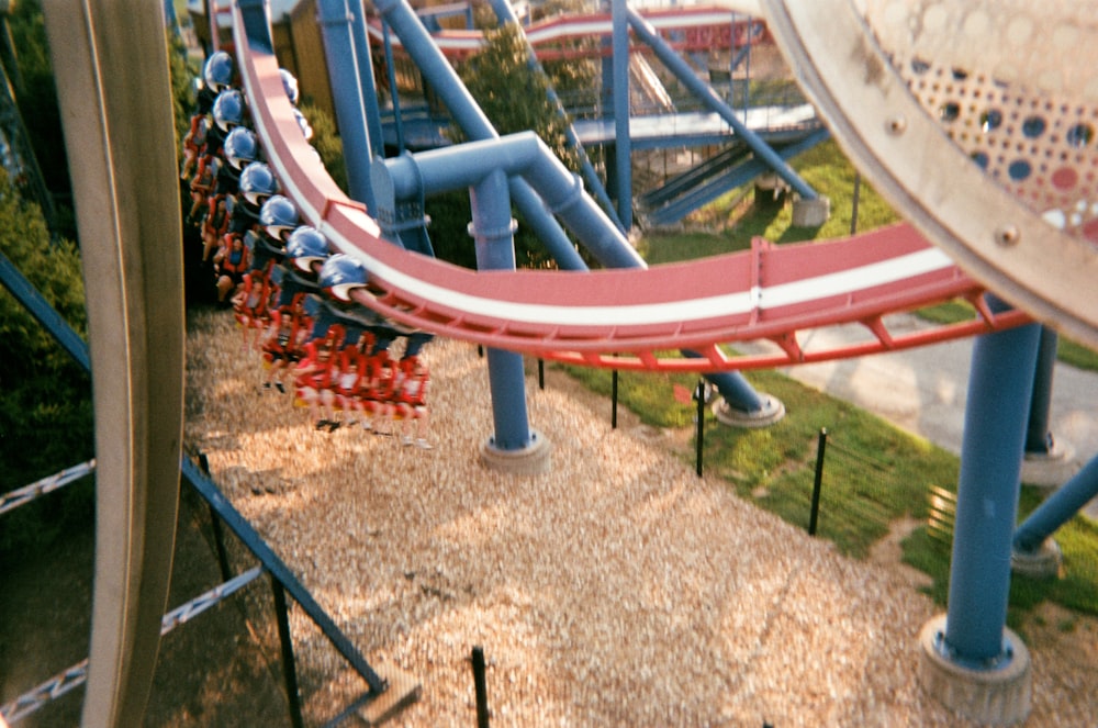 people on amusement park ride