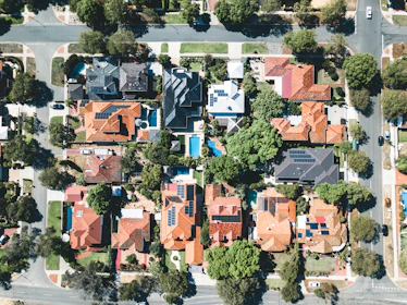 aerial photography of city