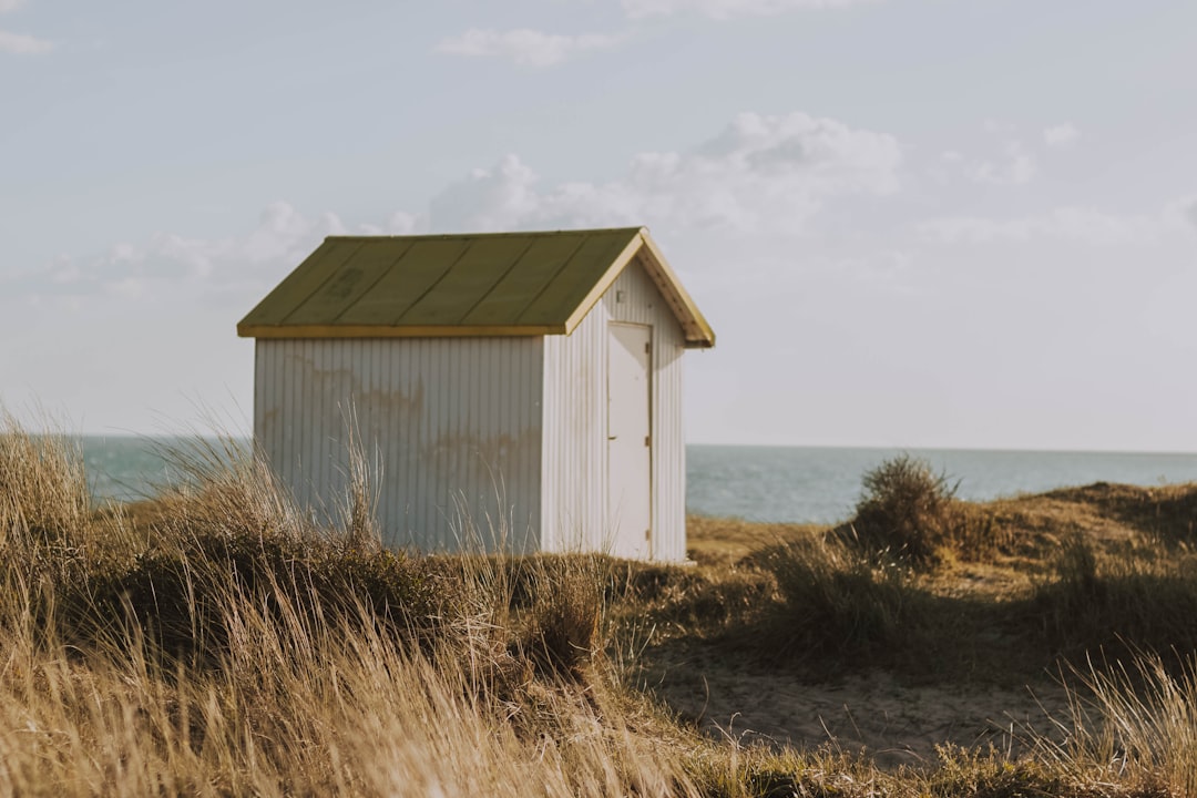  white wooden shed shed