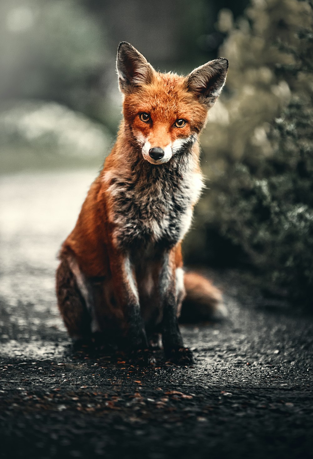 orange and silver fox