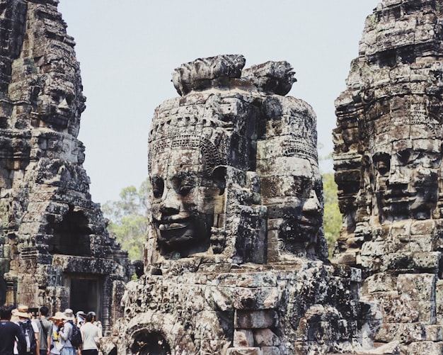 Carving in Angkor Wat