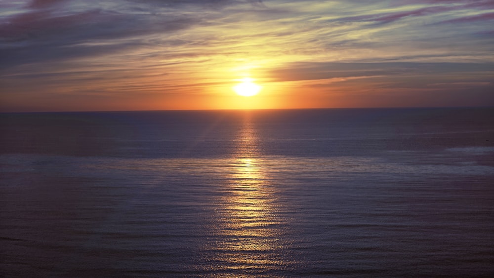 ocean view during sunrise