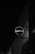 white neon signage