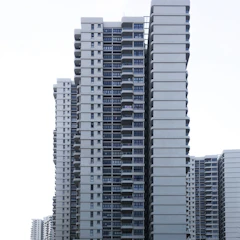 Image of modern residential blocks representing rental properties