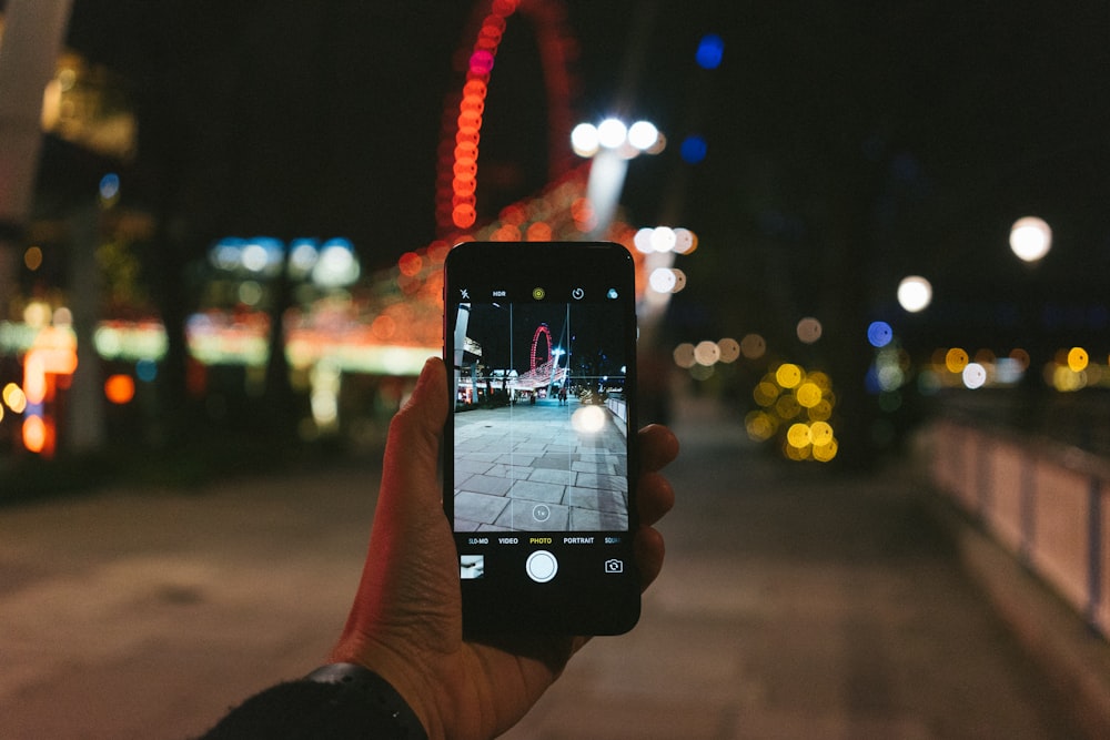 person holding mobile phone