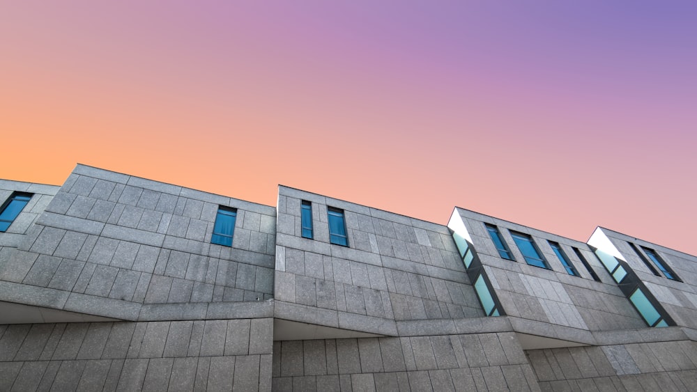 low-angle photography of buildings