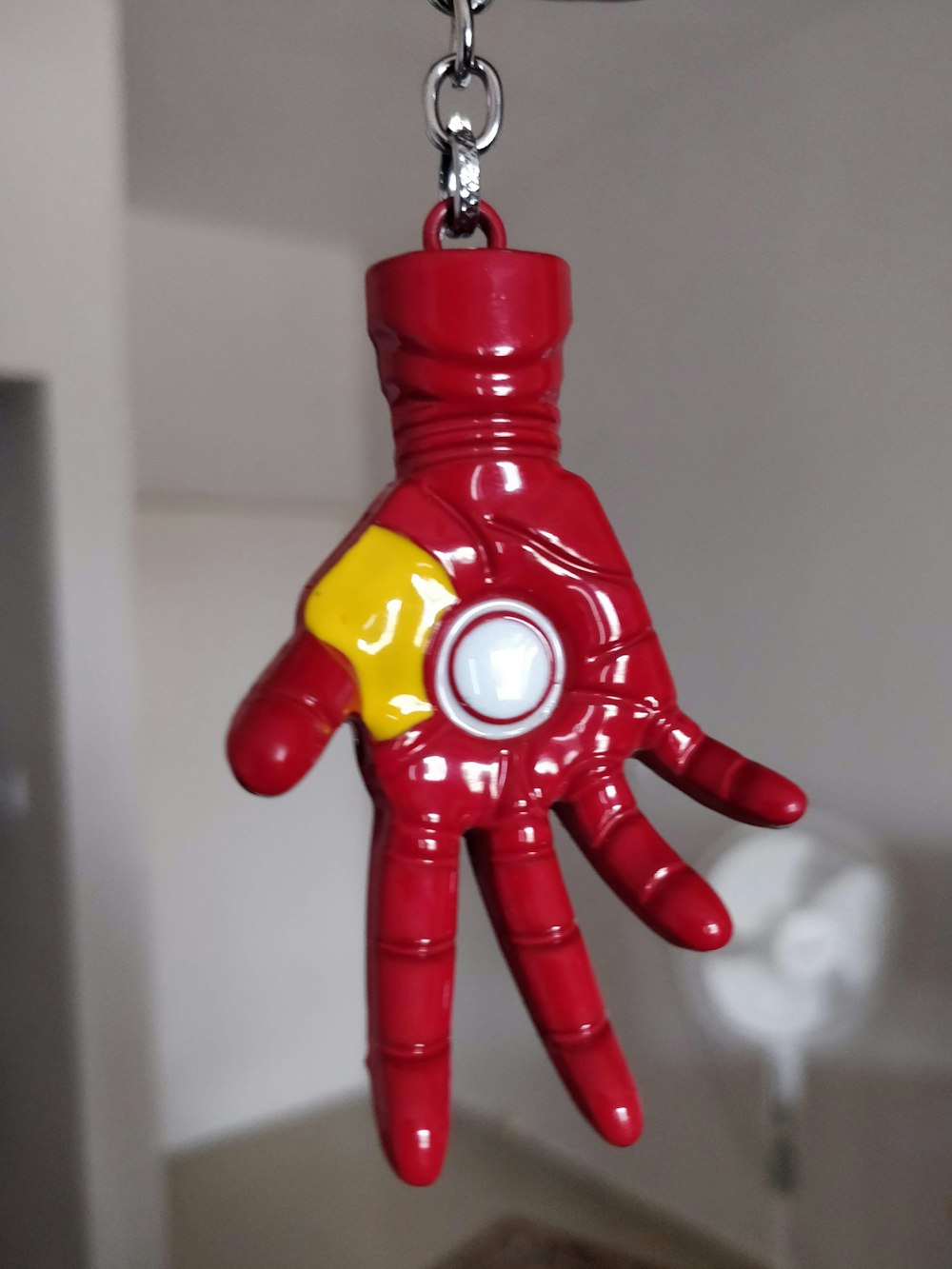 red Iron-Man hand keychain