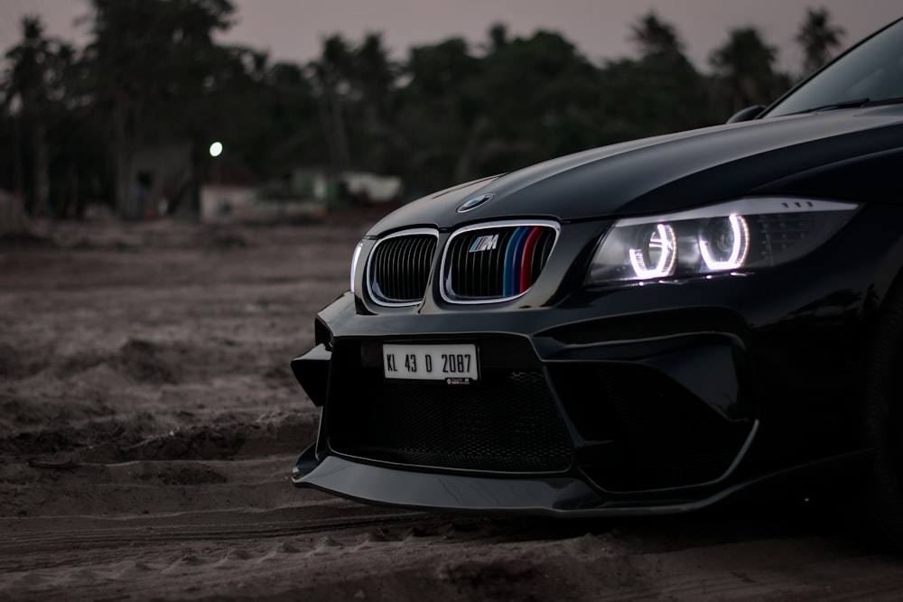 black BMW vehicle