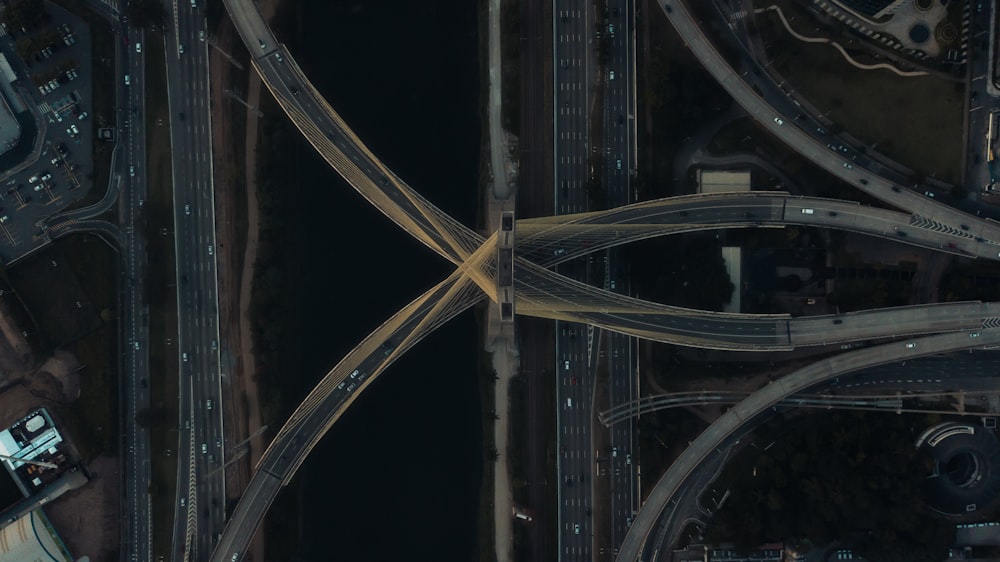 aerial photography of road with cars