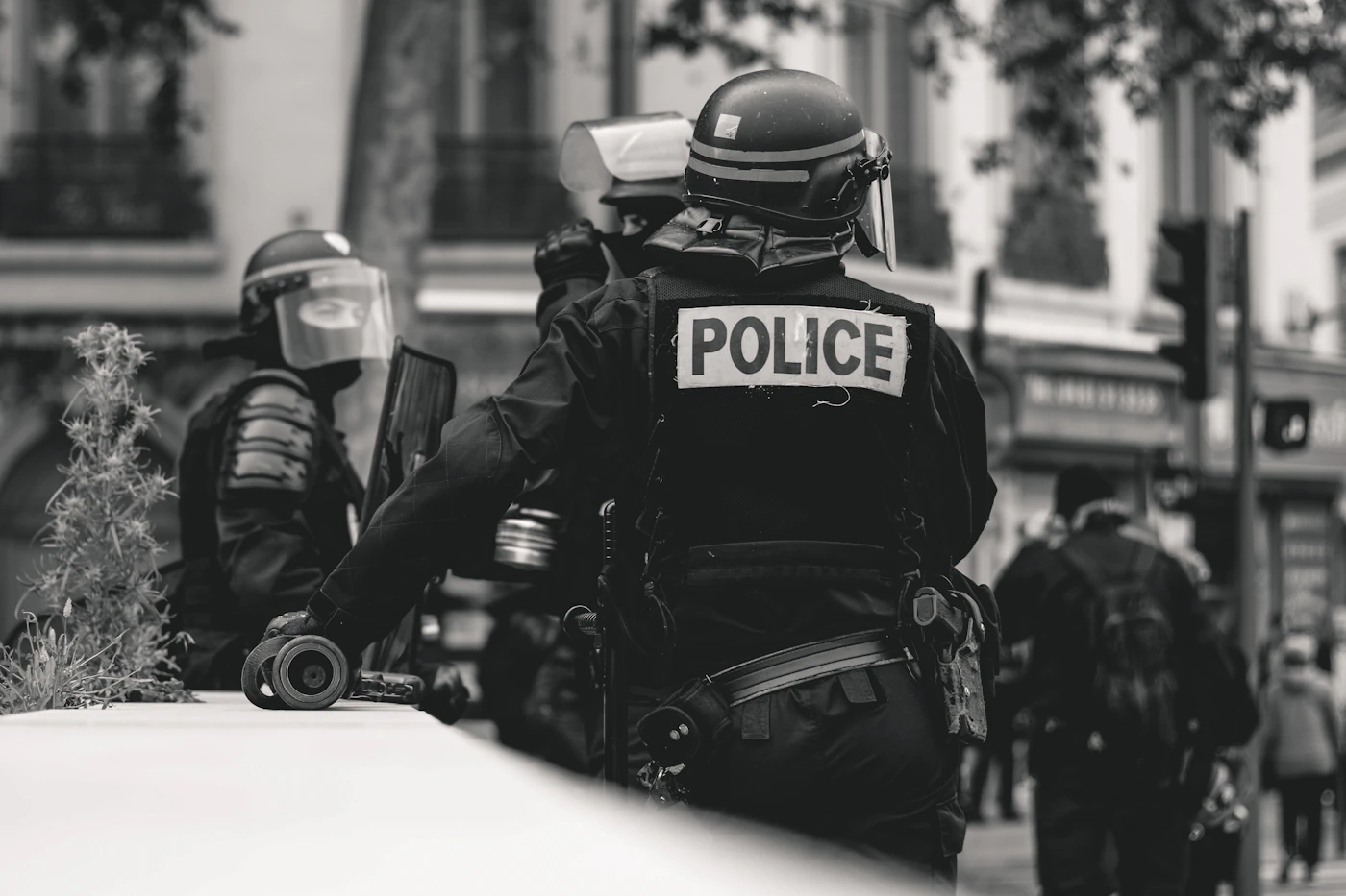 Officer being interviewed in an internal affairs setting