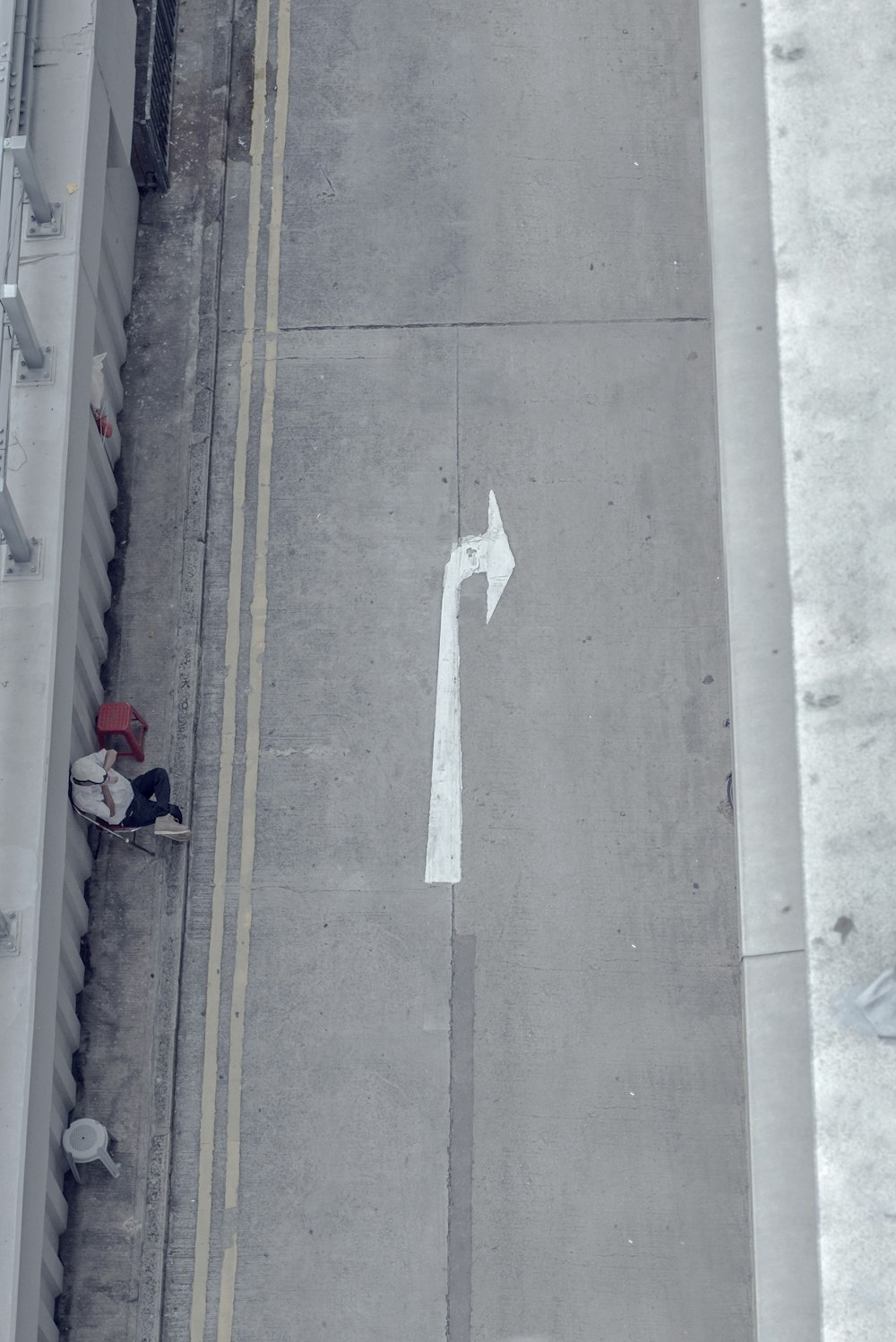 gray road during daytime top-view photography