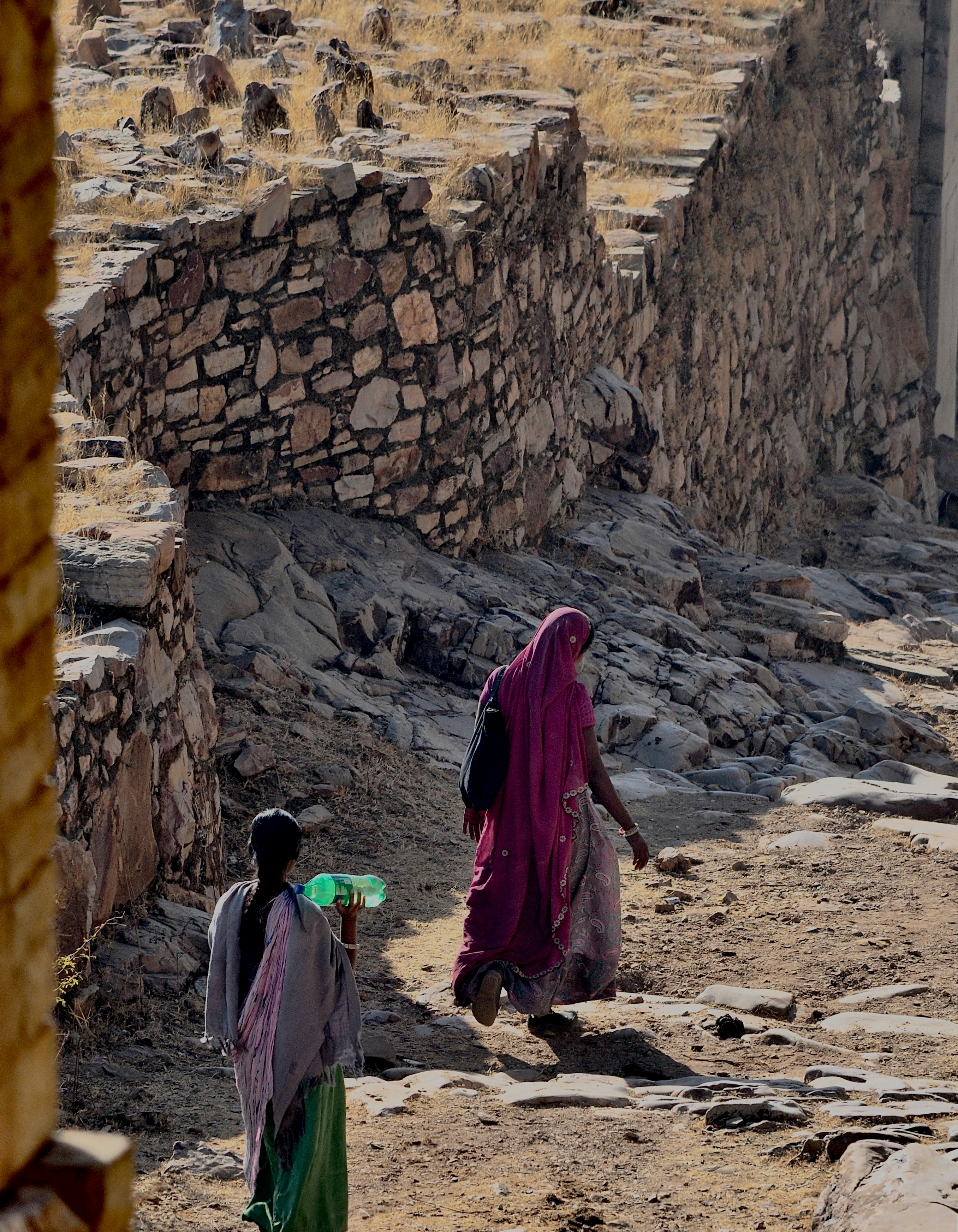woman standing near wall