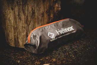 black and white Helinox bag