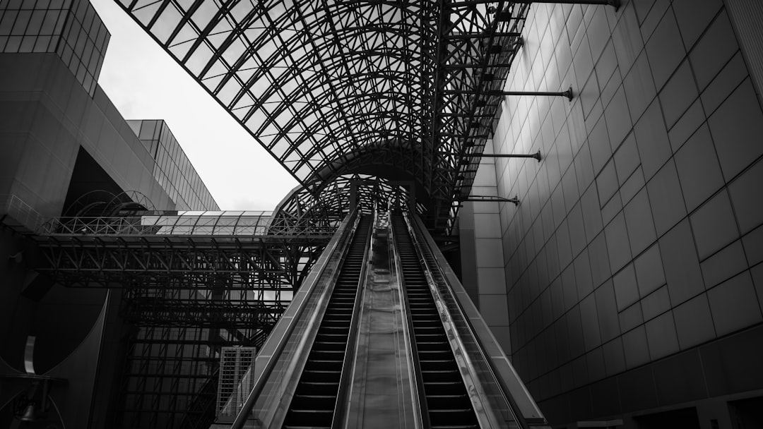 gray escalator