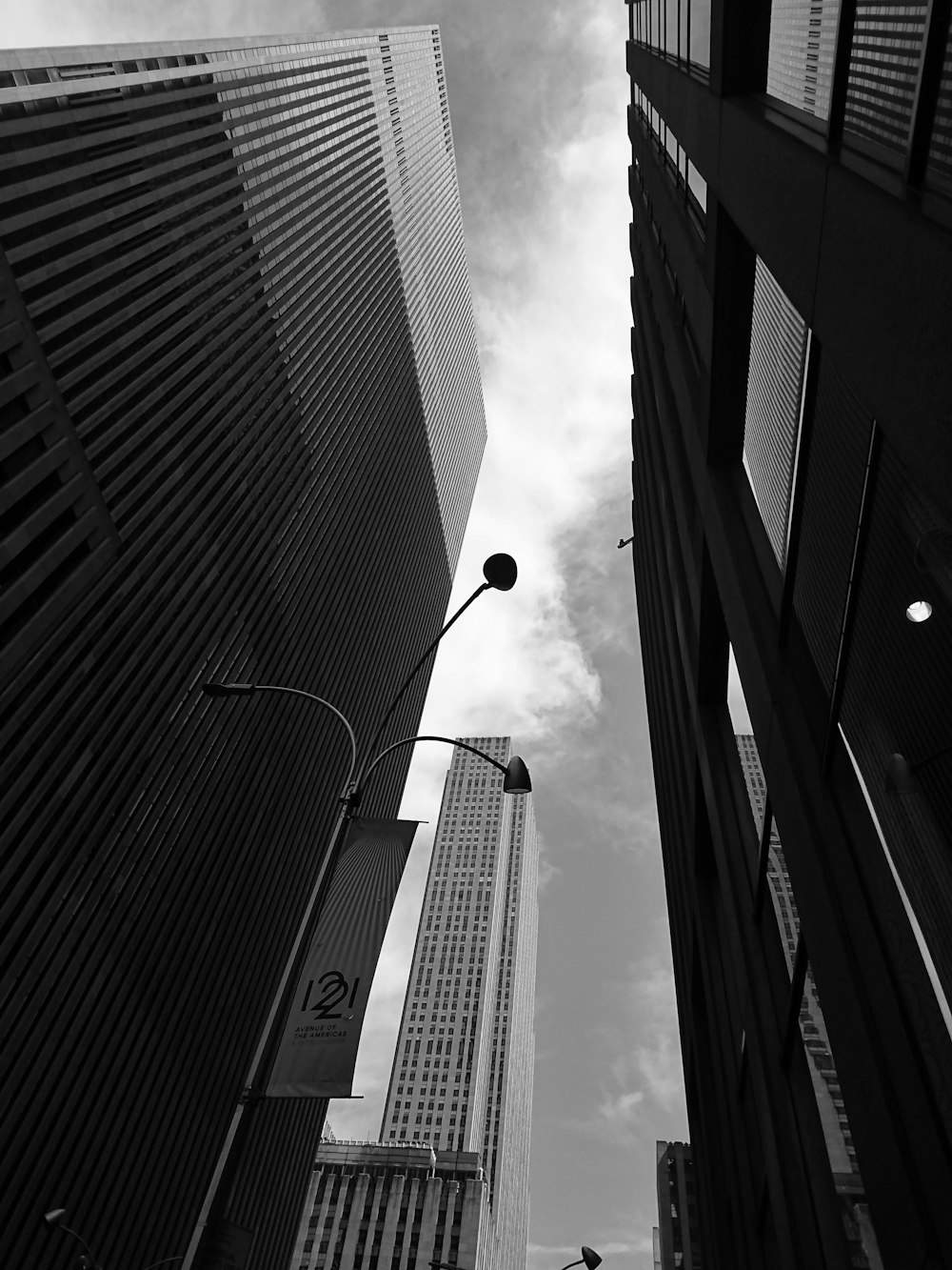 low-angle photo of buildings