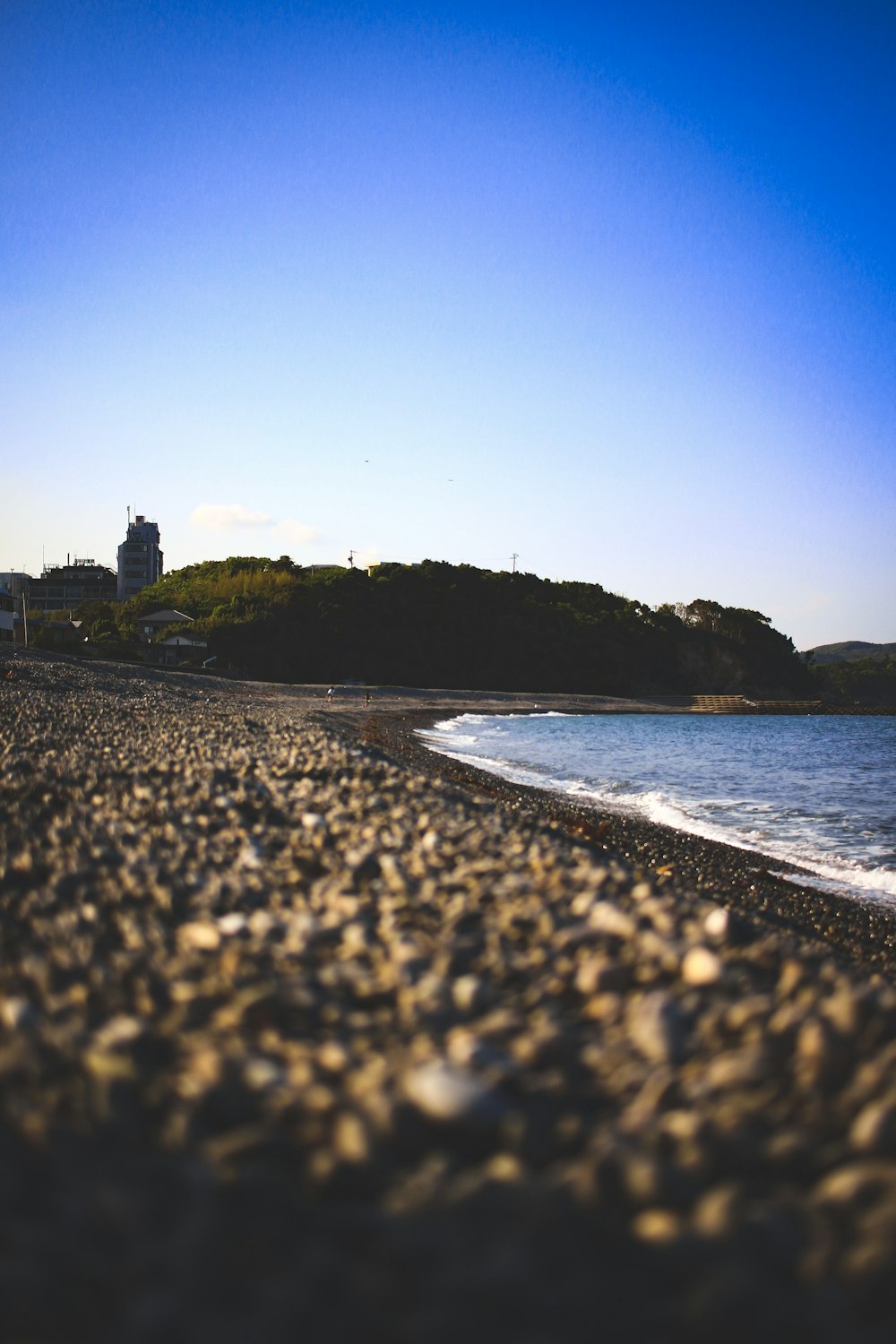 seashore under blue sky