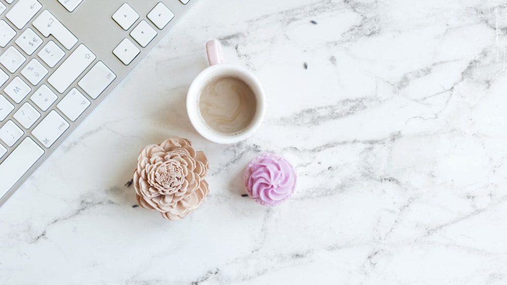 white ceramic cup