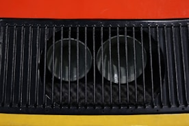 Close-up of heating and ventilation system components