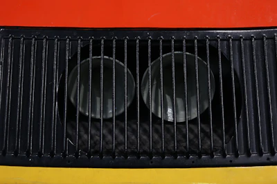 Close-up of a clean ventilation grille shining after thorough cleaning.