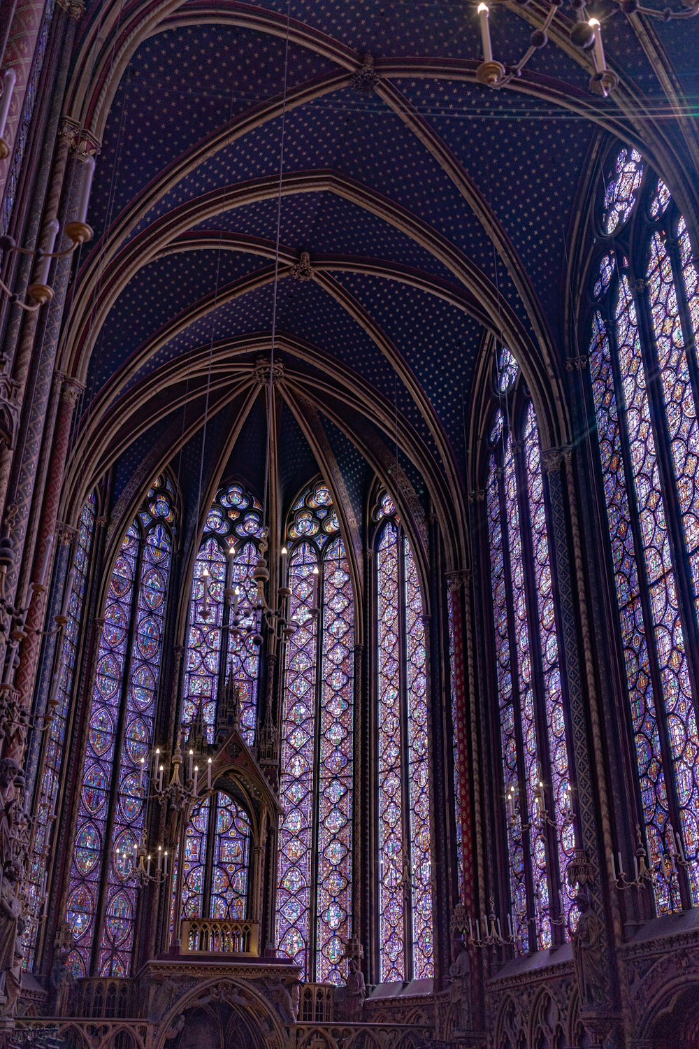 inside concrete church view