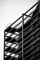 grayscale photo of building
