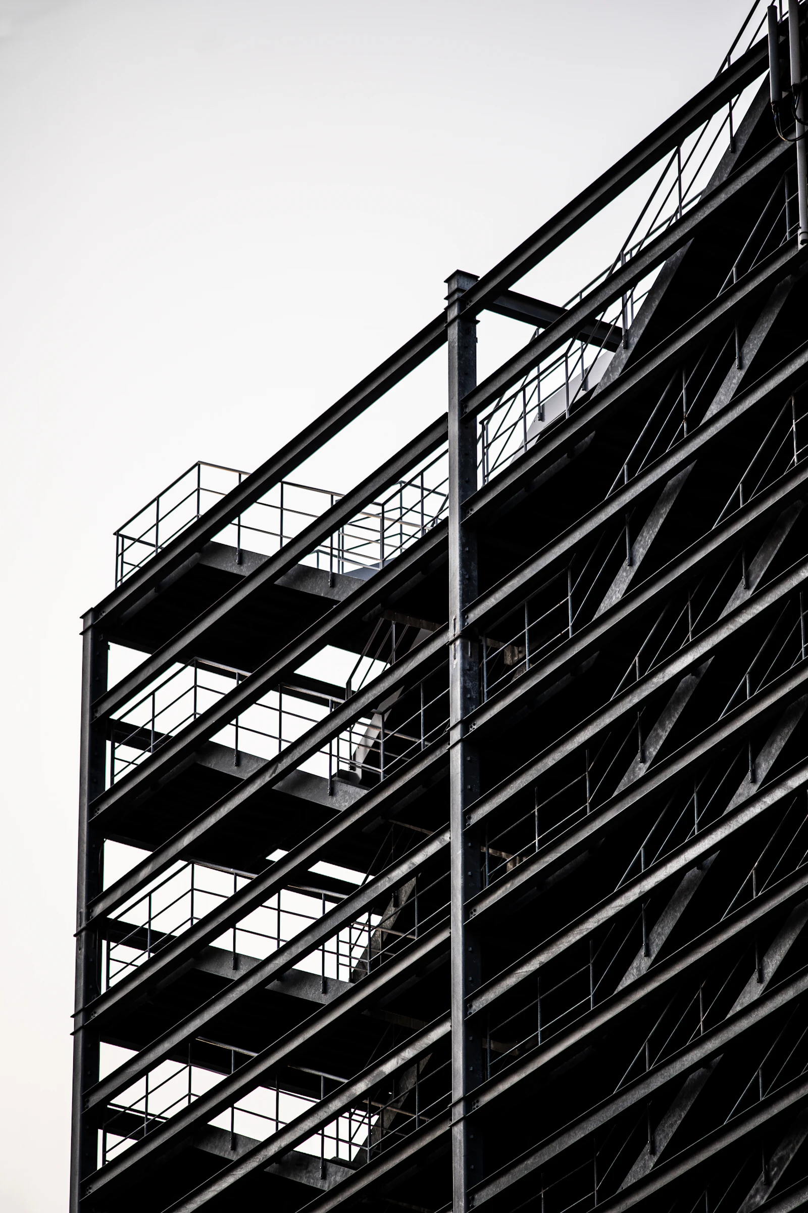 Steel-framed building addition