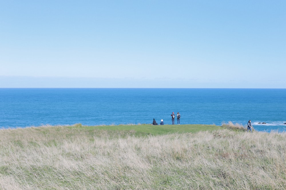 people at the beach