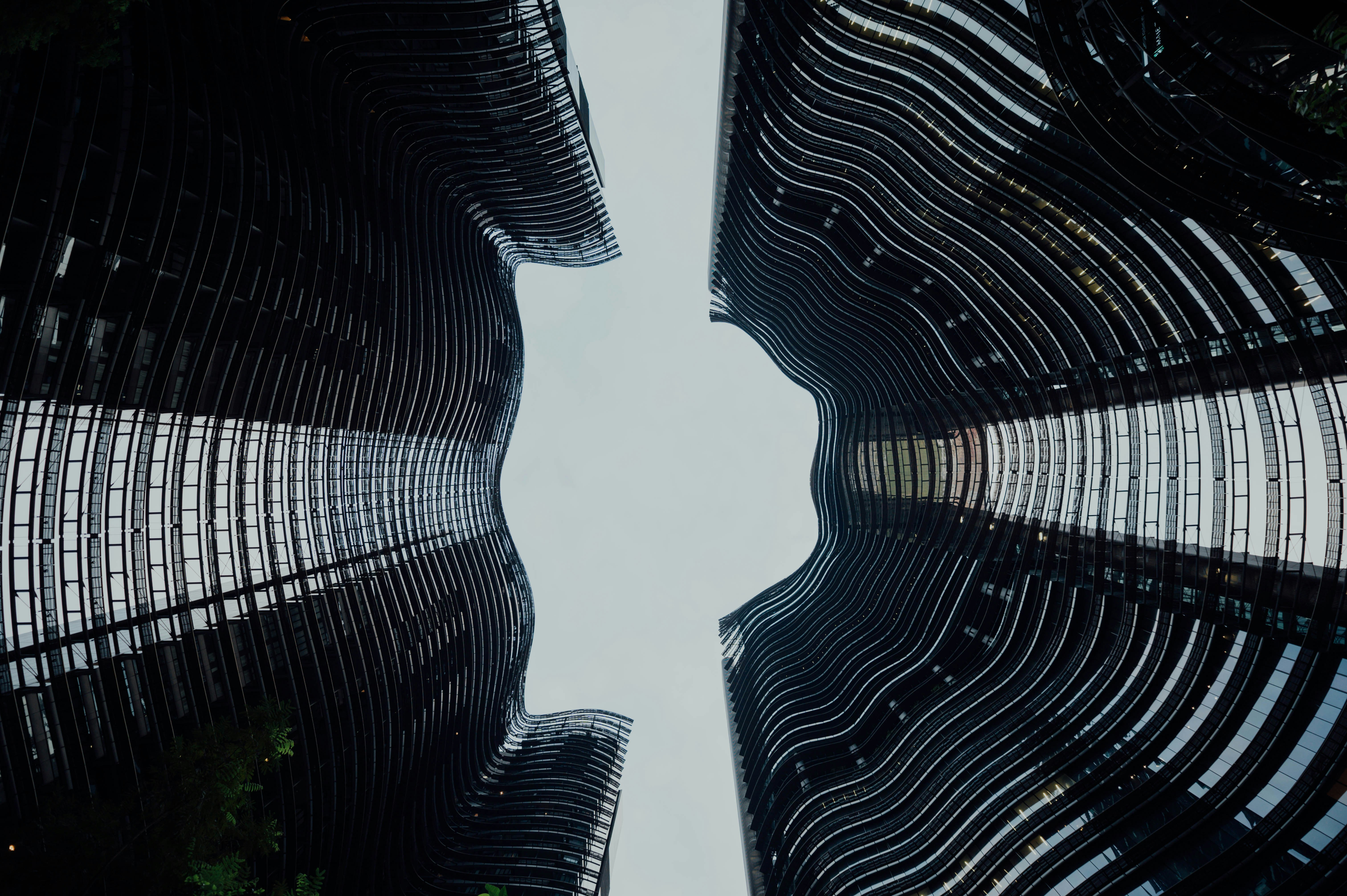 low-angle photo of high rise building