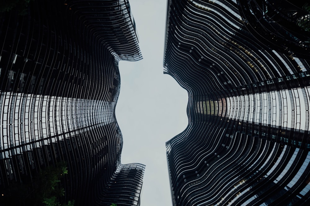 low-angle photo of high rise building