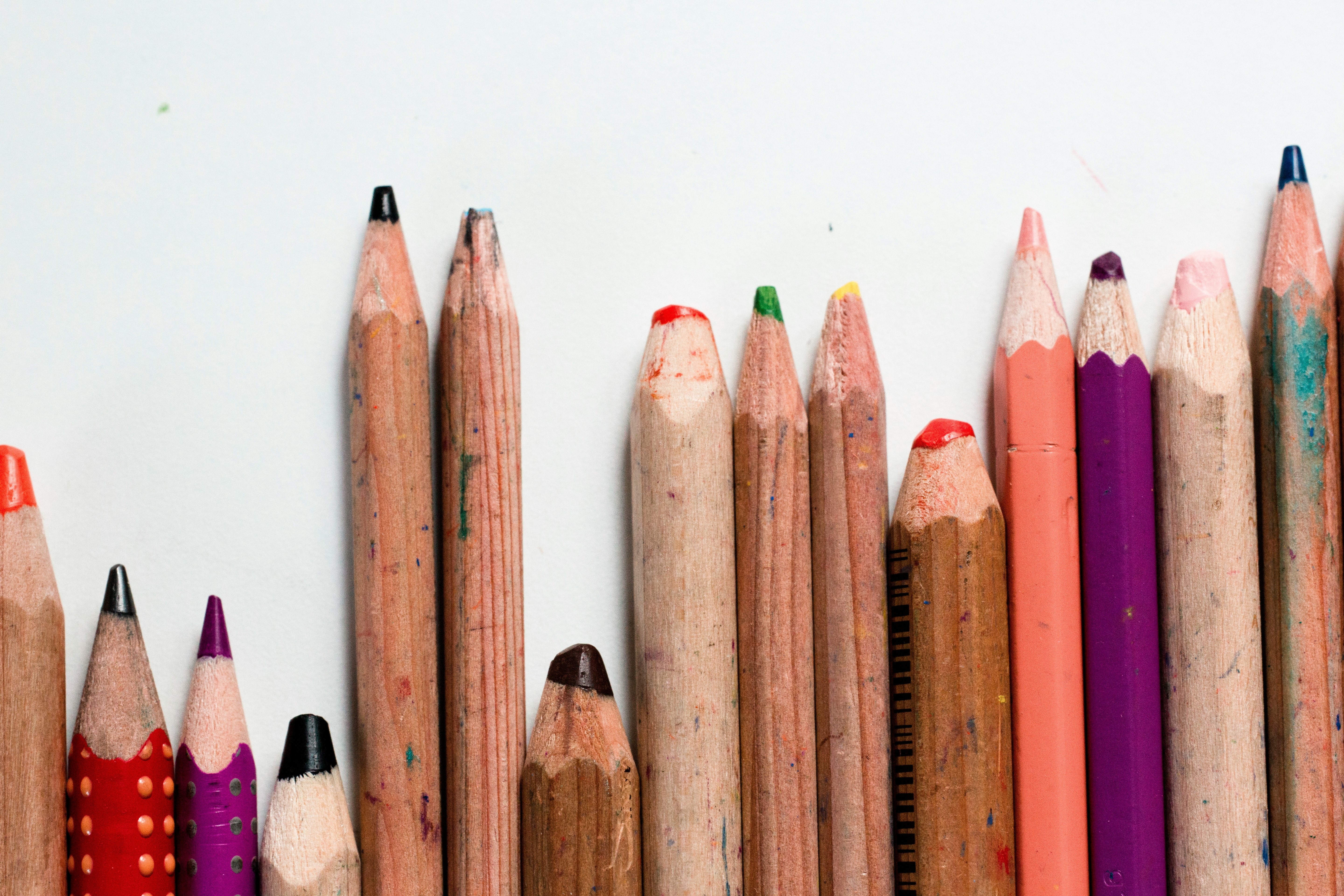 close-up photo of color pencil