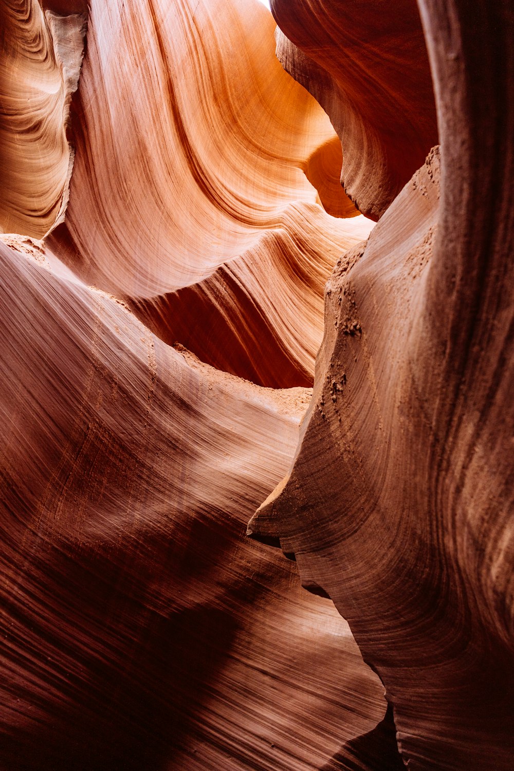 orange rock crevices