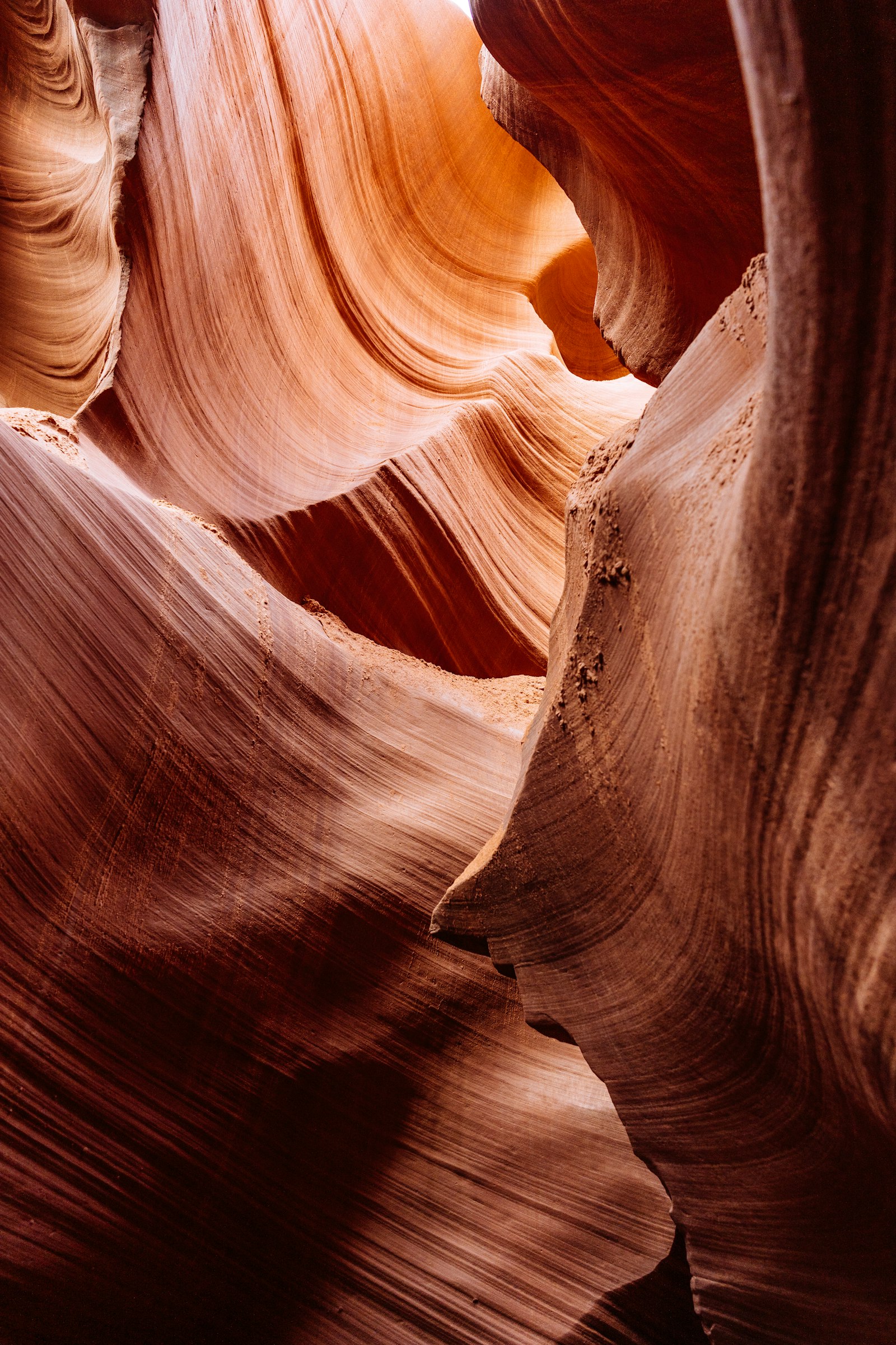 Sony FE 24mm F1.4 GM sample photo. Orange rock crevices photography