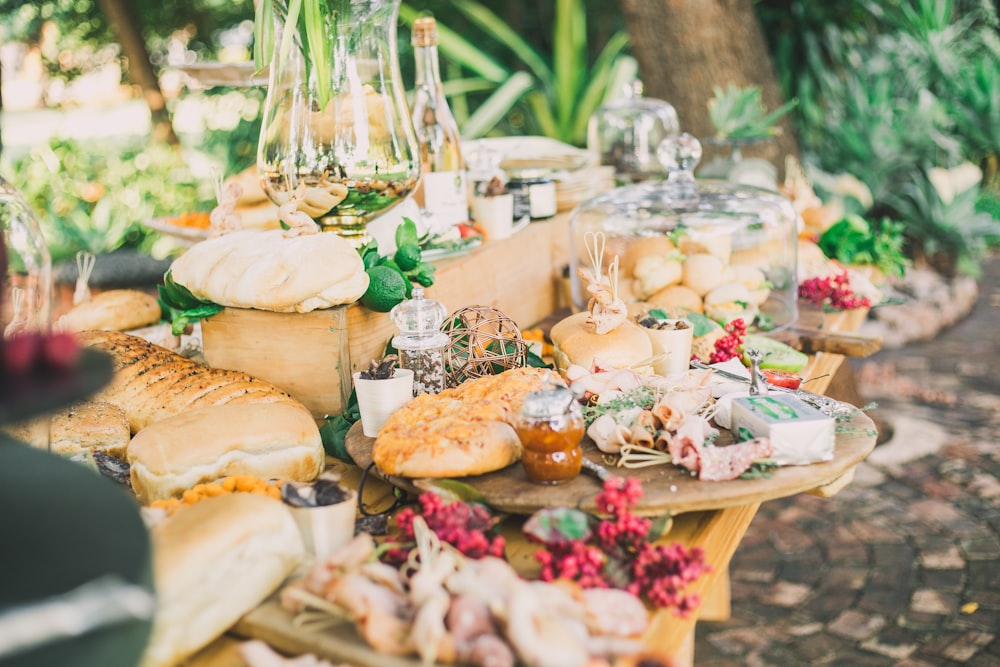 baked pastries on table