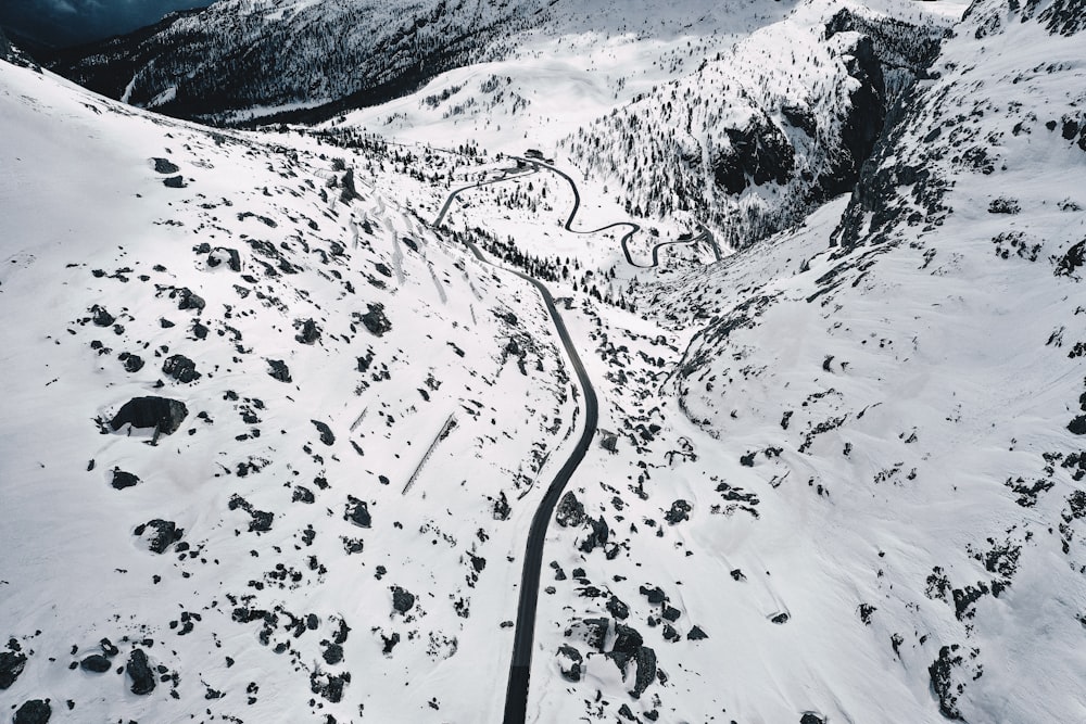 aerial view of highway