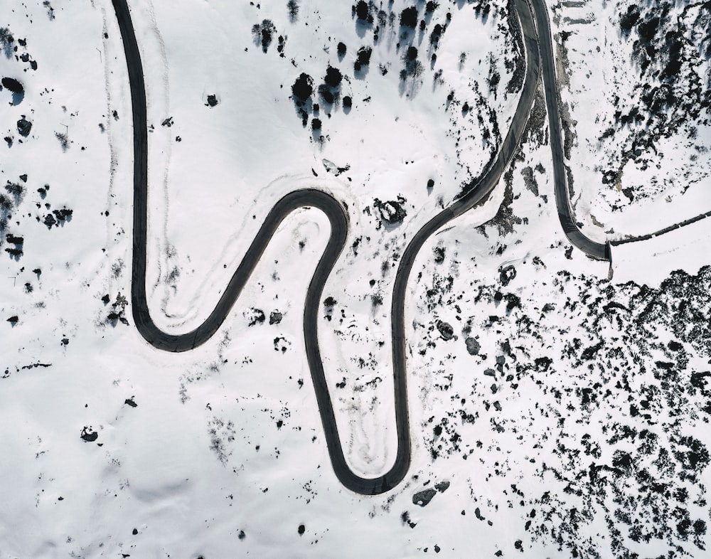 aerial view of highway