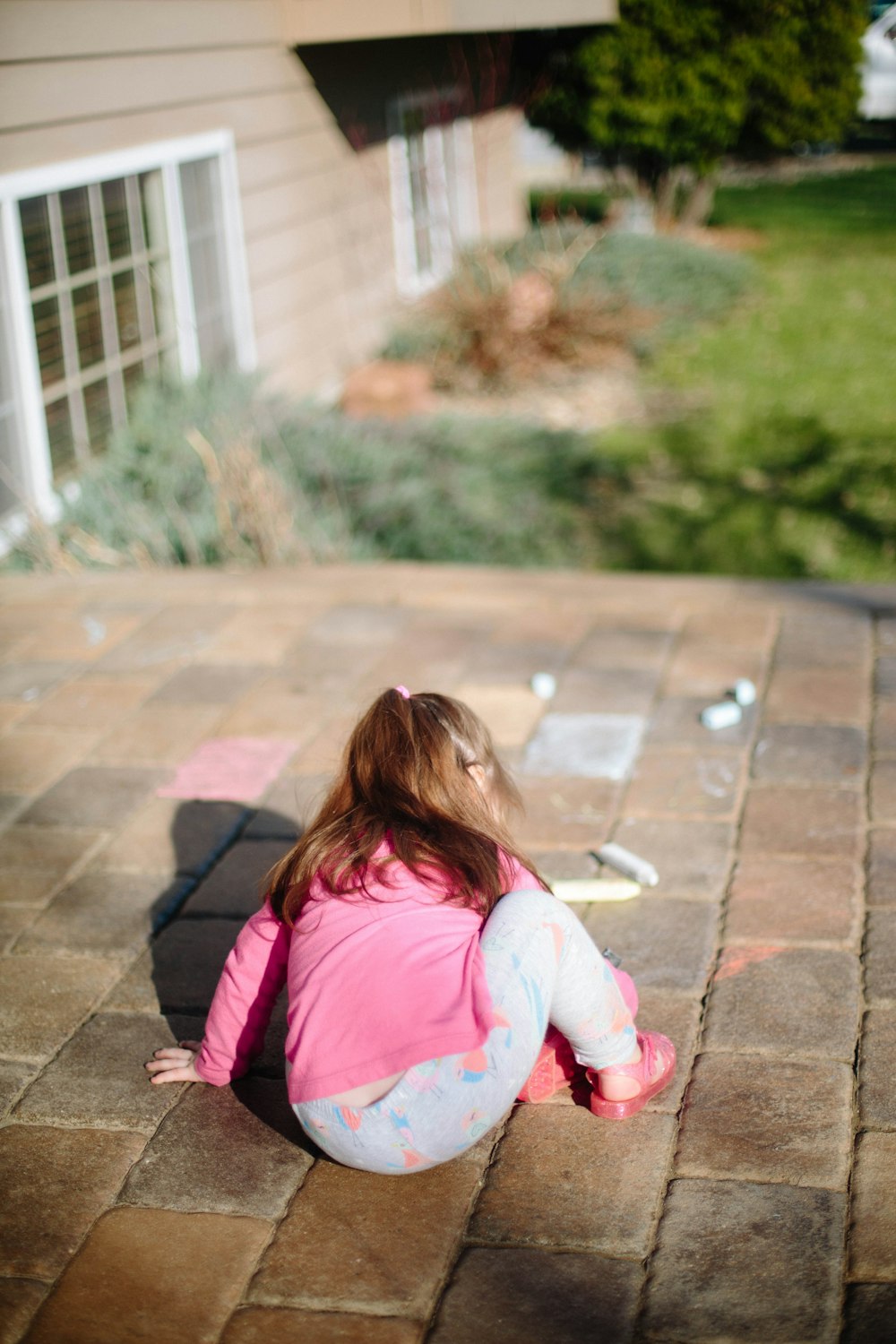 toddler playing during daytime