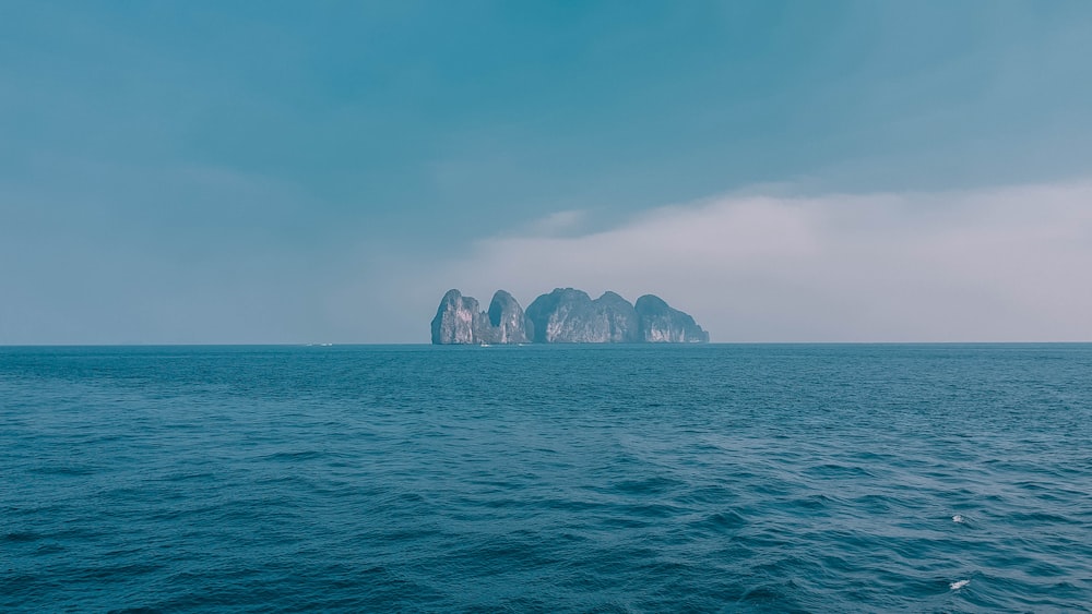 island near body of water