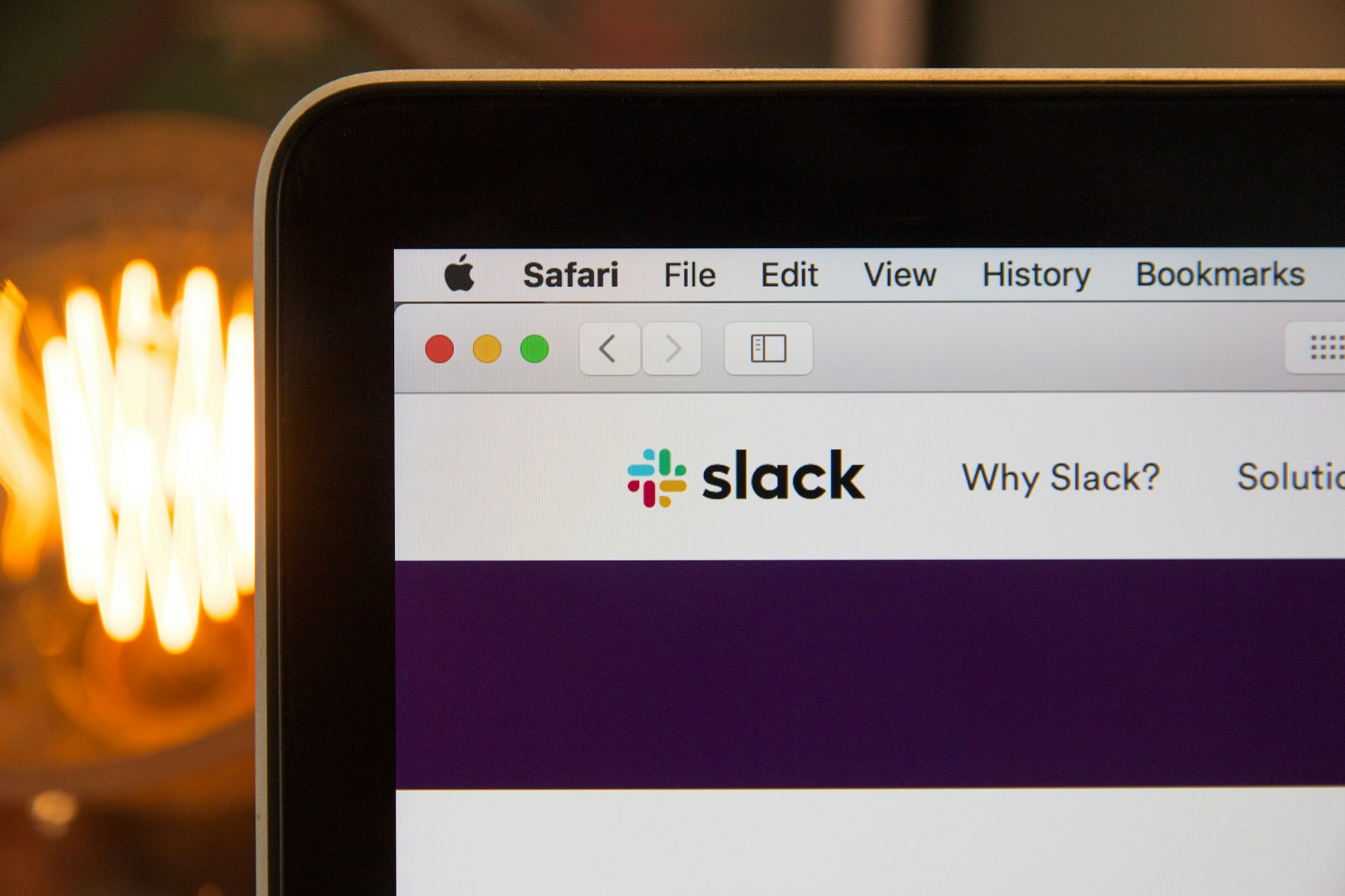 Slack used on Safari